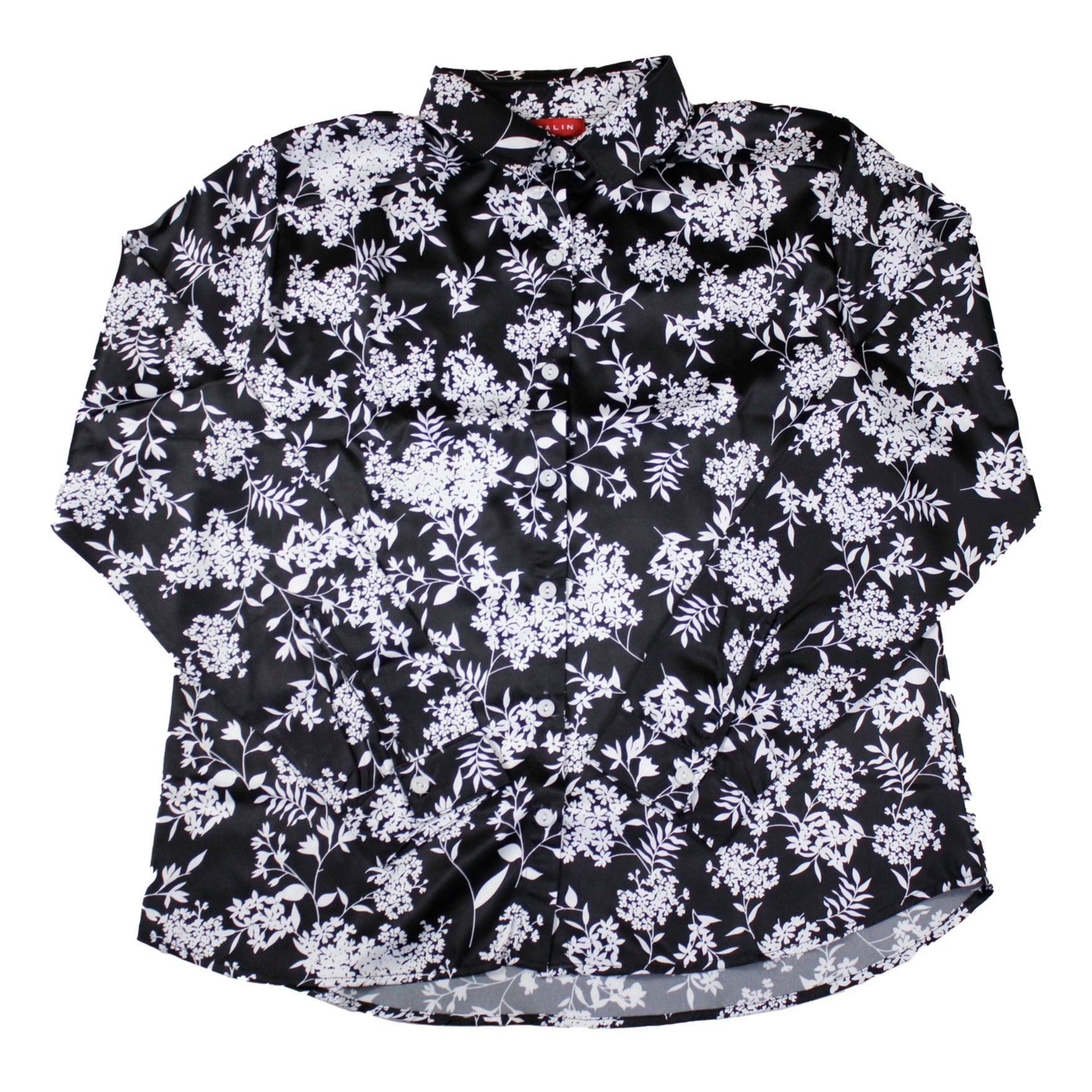 Blusa Negra Manga Larga 10050 Mujer