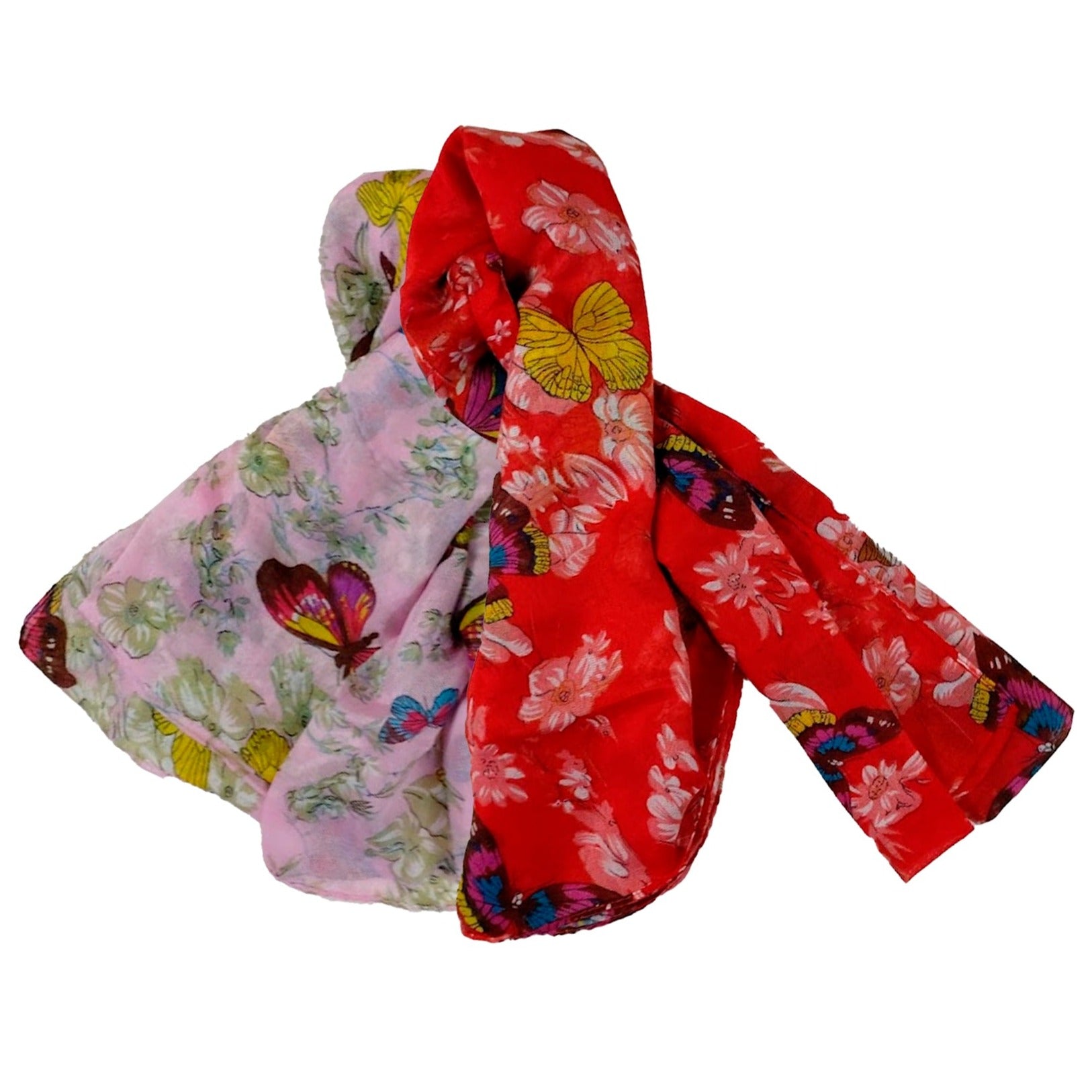 Pashmina Roja y Rosada de Mujer - 2 Pack