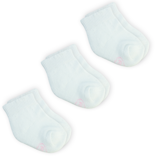 Calcetas Blancas de Beba 0001- 3 Pack
