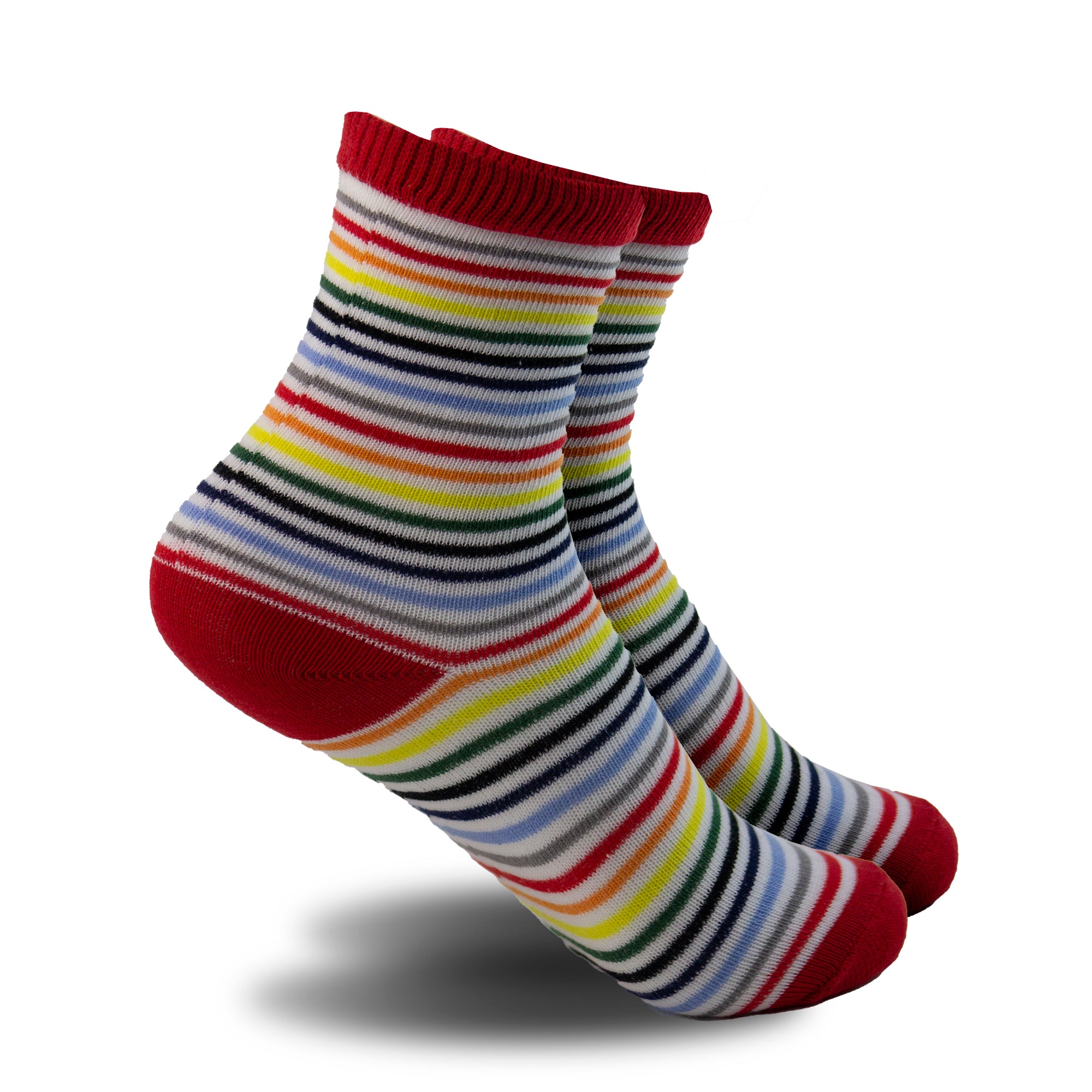 Calcetín de Vestir Blanco/Rojo 0128 Niño