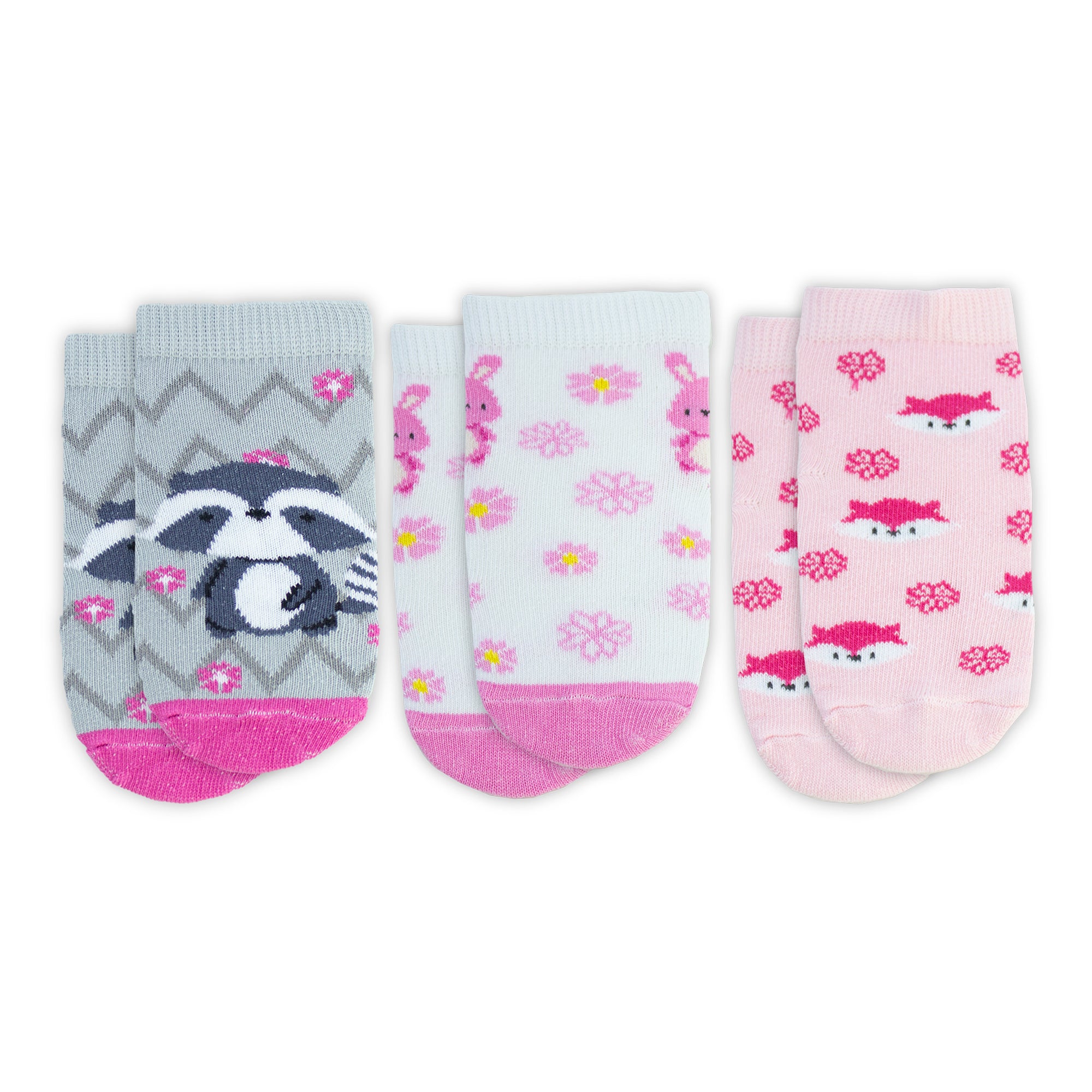 Calcetas Mapaches 0040 Niña - 3 Pack