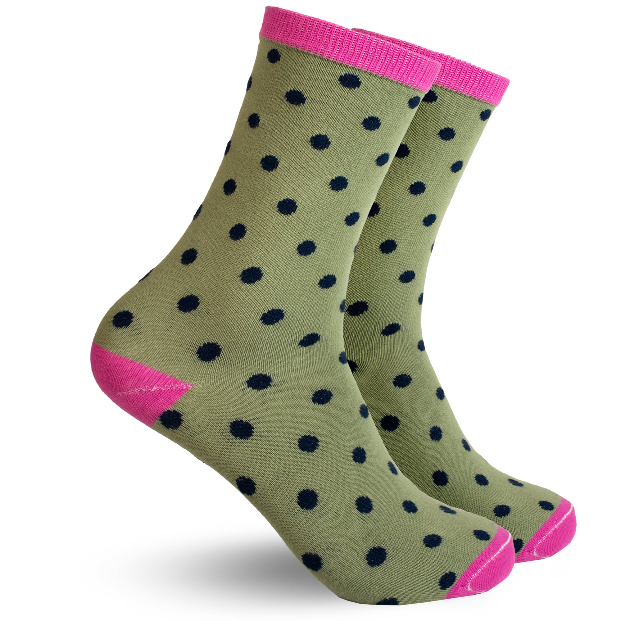 Calceta Olivo/Cherry 0254 Mujer