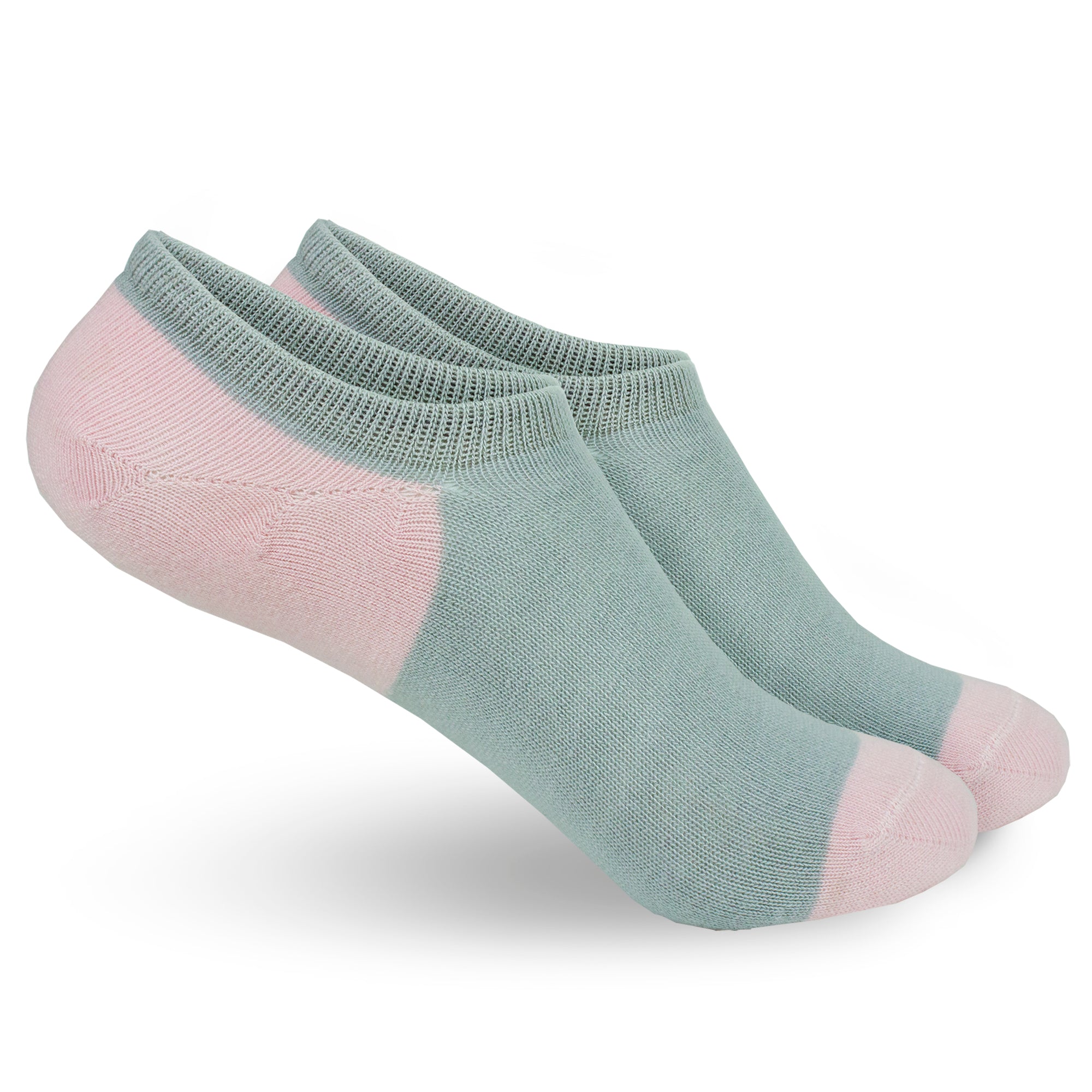 Calceta Invisible Gris/Rosa 0232 Mujer