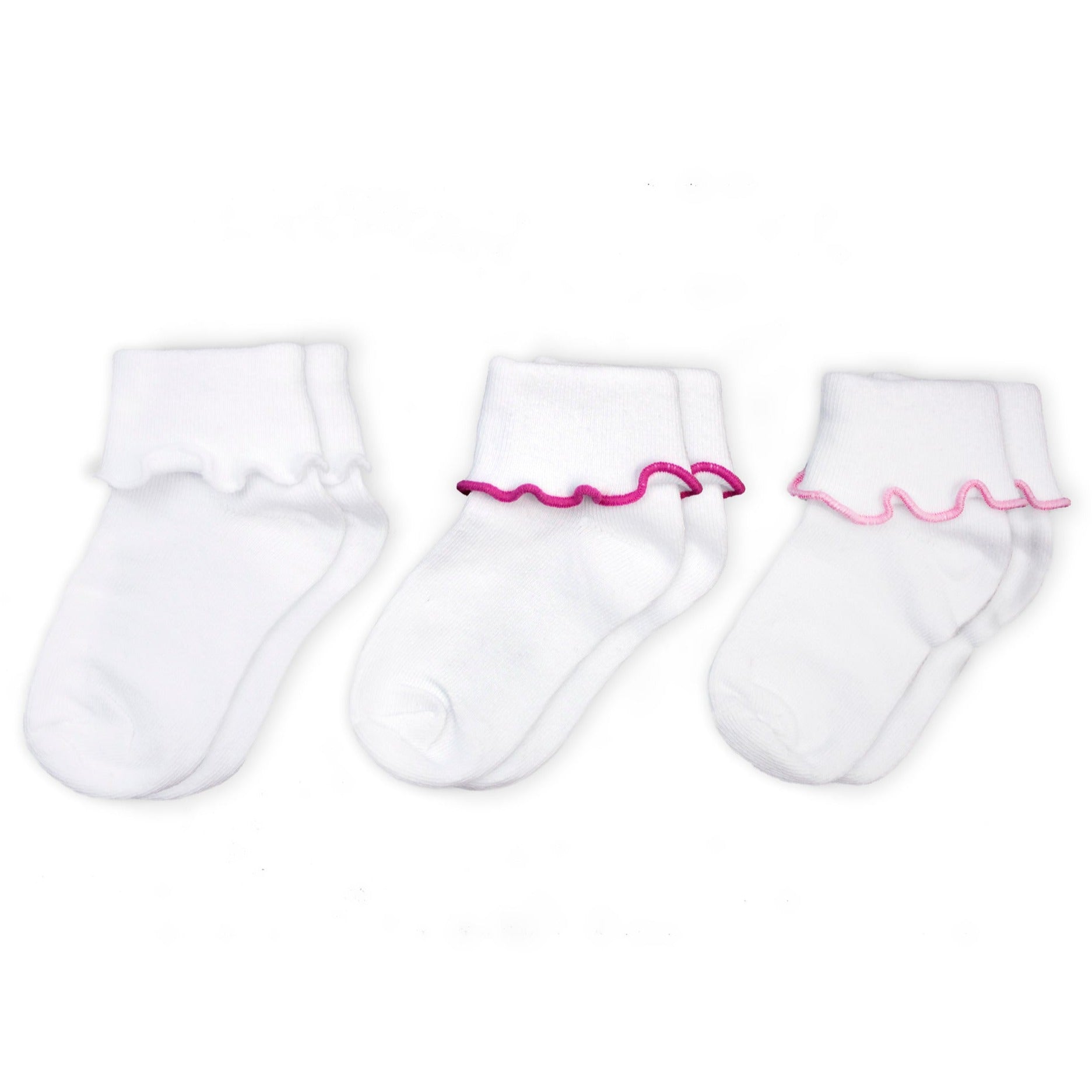 Calceta Blanca 0064 Niña - 3 Pack