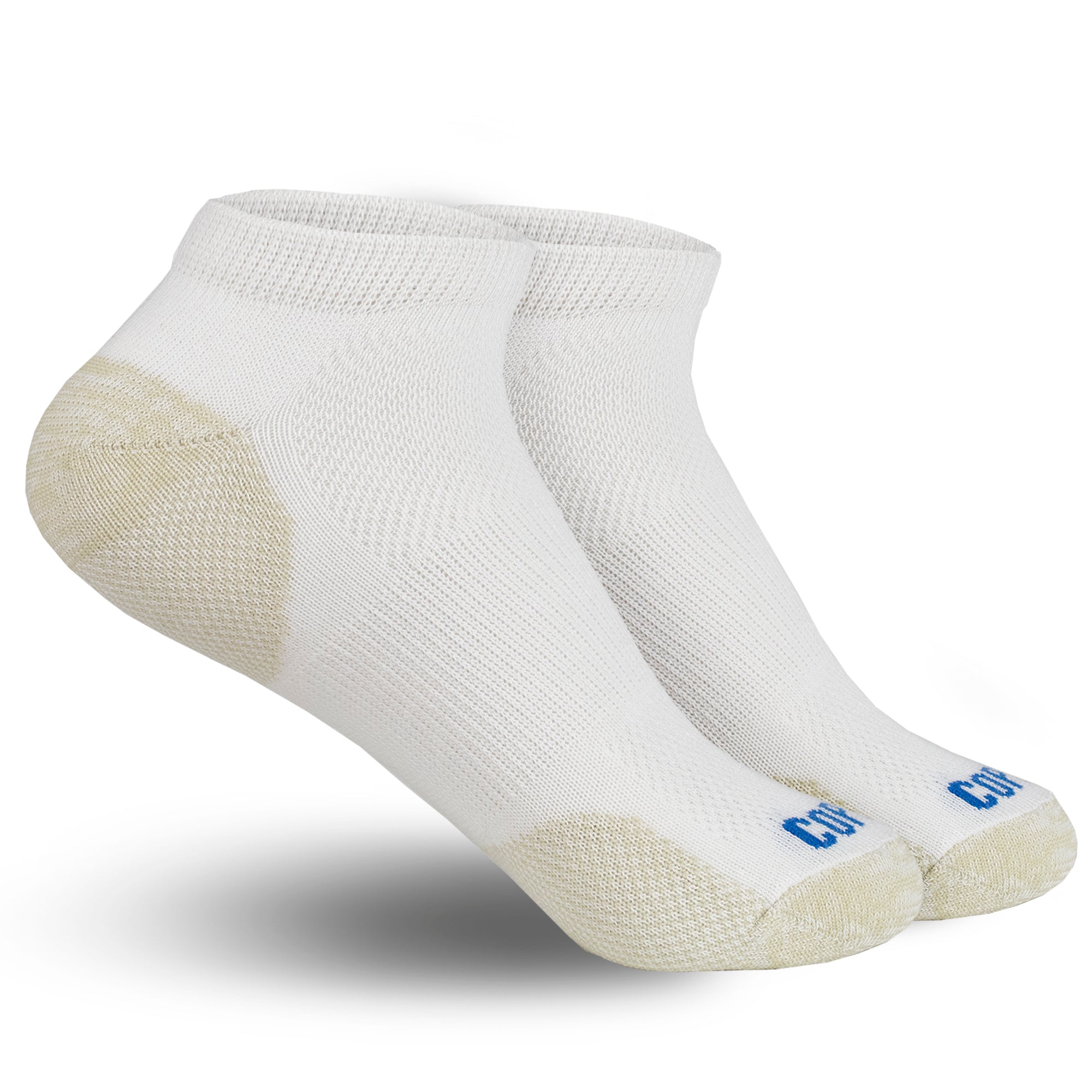 Calcetas con Hilo de Cobre Niña - 2 Pack (1 par blanco y 1 par negro)