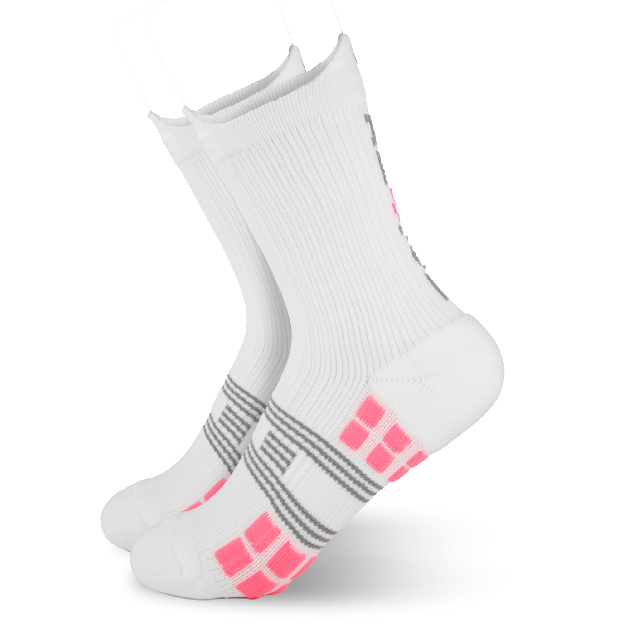 Calceta ACTIVE Larga Blanca/Rosa 0245 Mujer