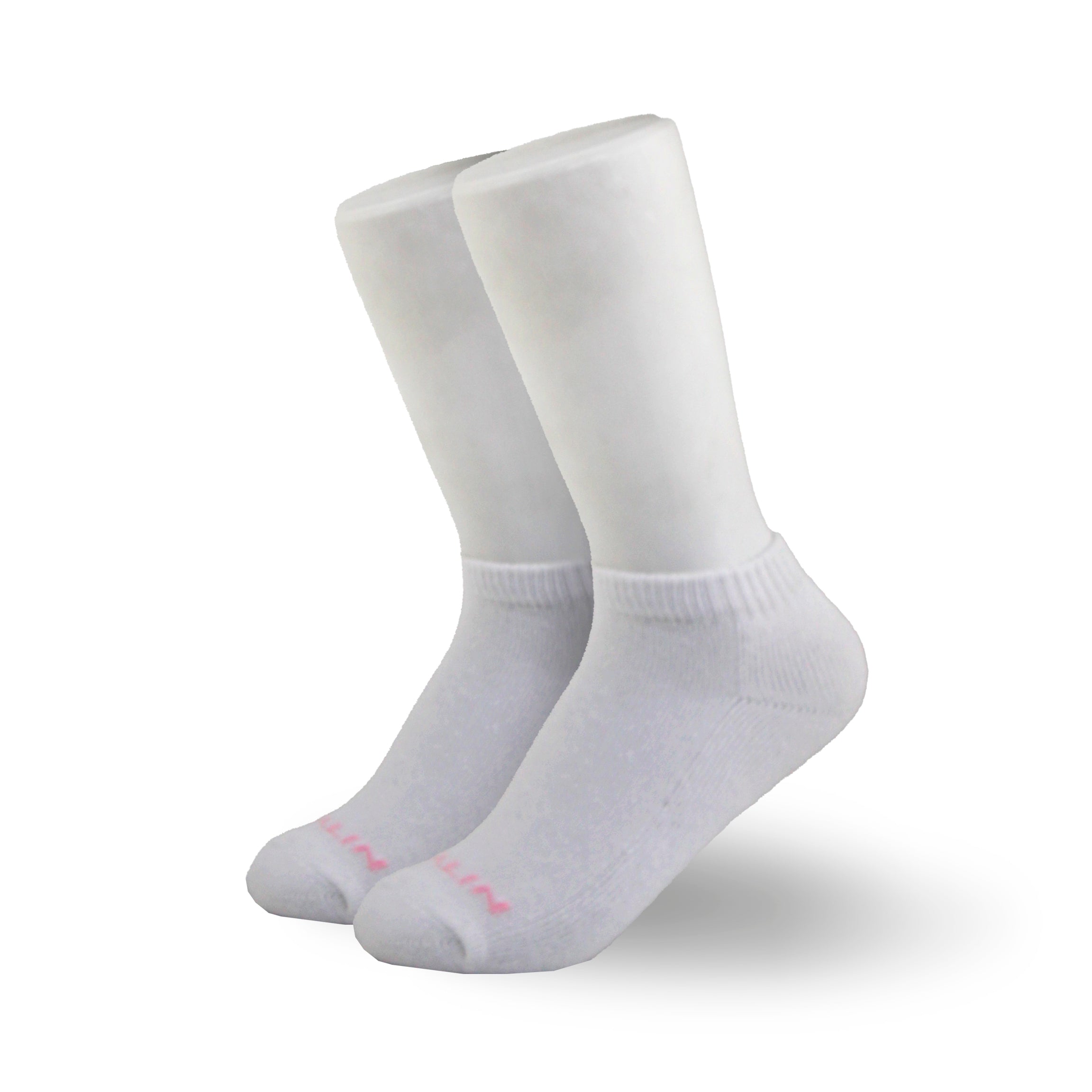 Calcetas Blancas/Rosadas 0004 para Niña - 3 Pack