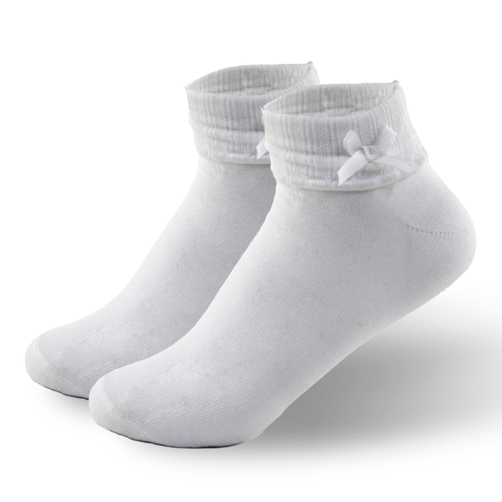 Calceta Blanca con Moña 0062 Niña
