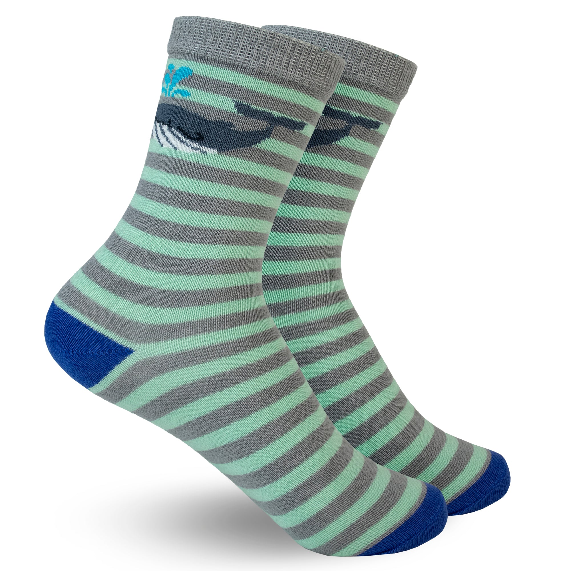 Calcetín Alto Fashion Aqua/Gris 0130 Niño