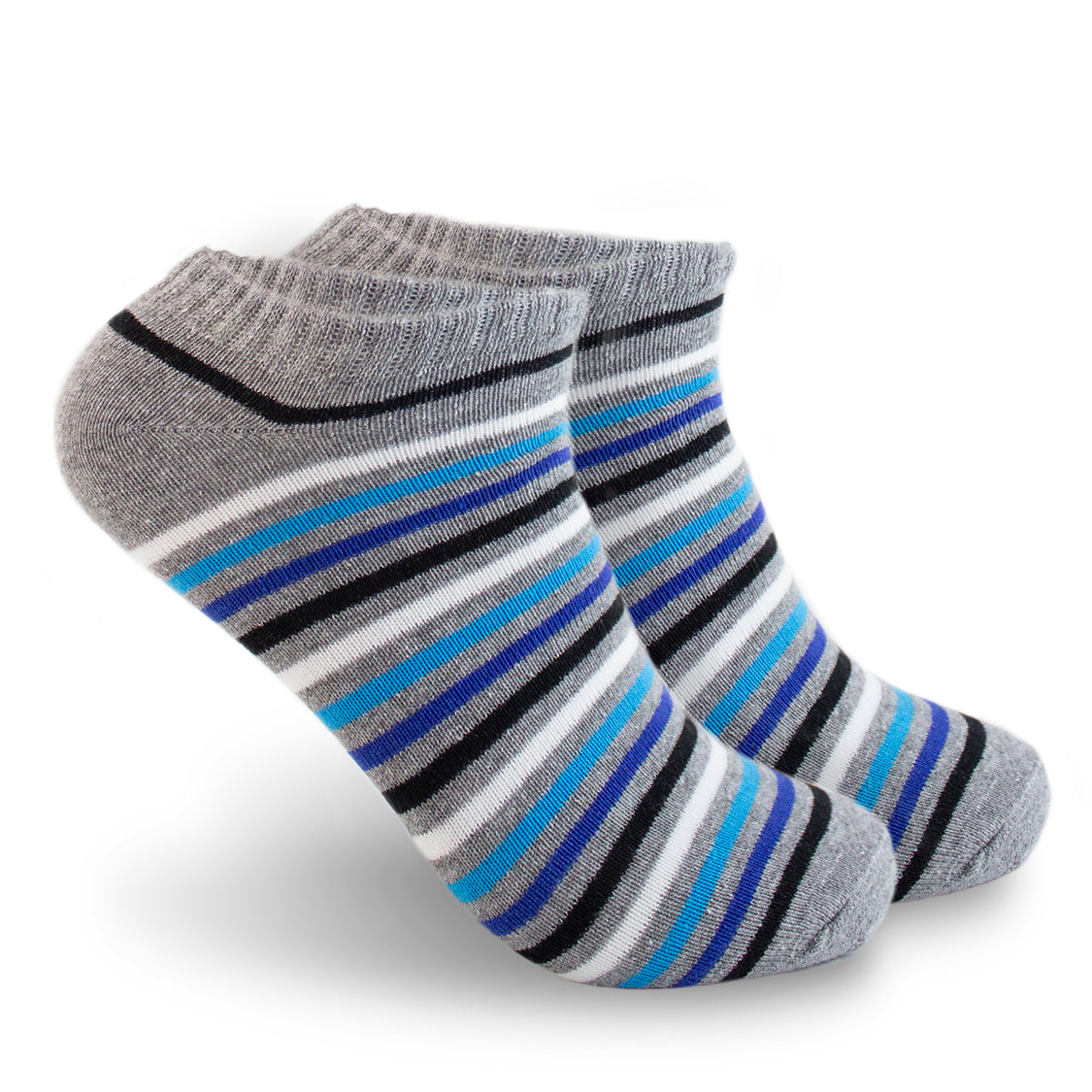 Calcetín Corto Gris/Azul 0371 Hombre