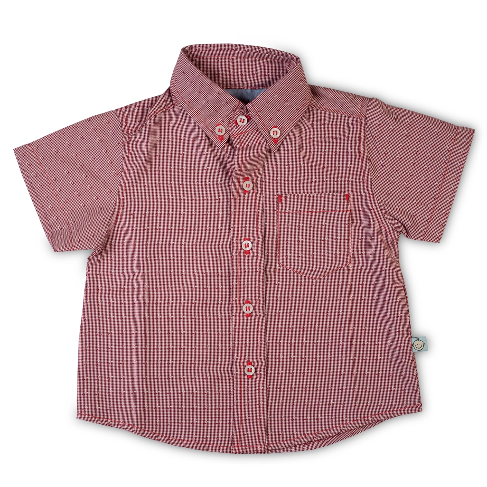 Camisa Manga Corta Roja 10091 Bebé
