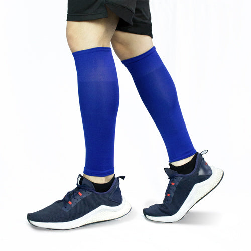 pantorrilleras deportivas active azules para hombre