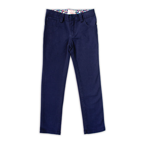 Pantalón Azul de Gabardina 10072 Niña