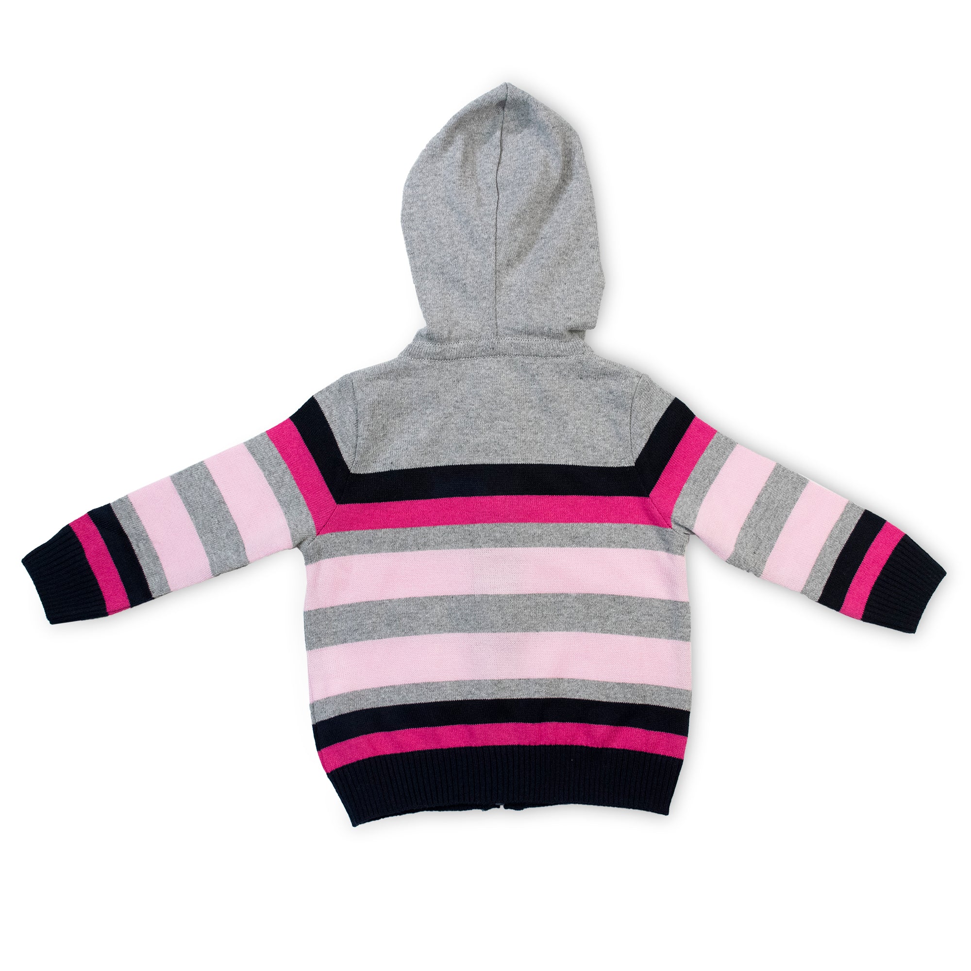 Suéter Rayado Rosado/Gris 10099 Beba