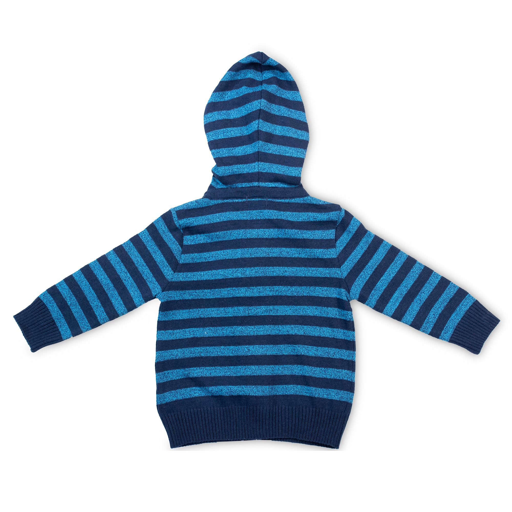 Suéter Rayado Azul con Capucha 10100 Bebé