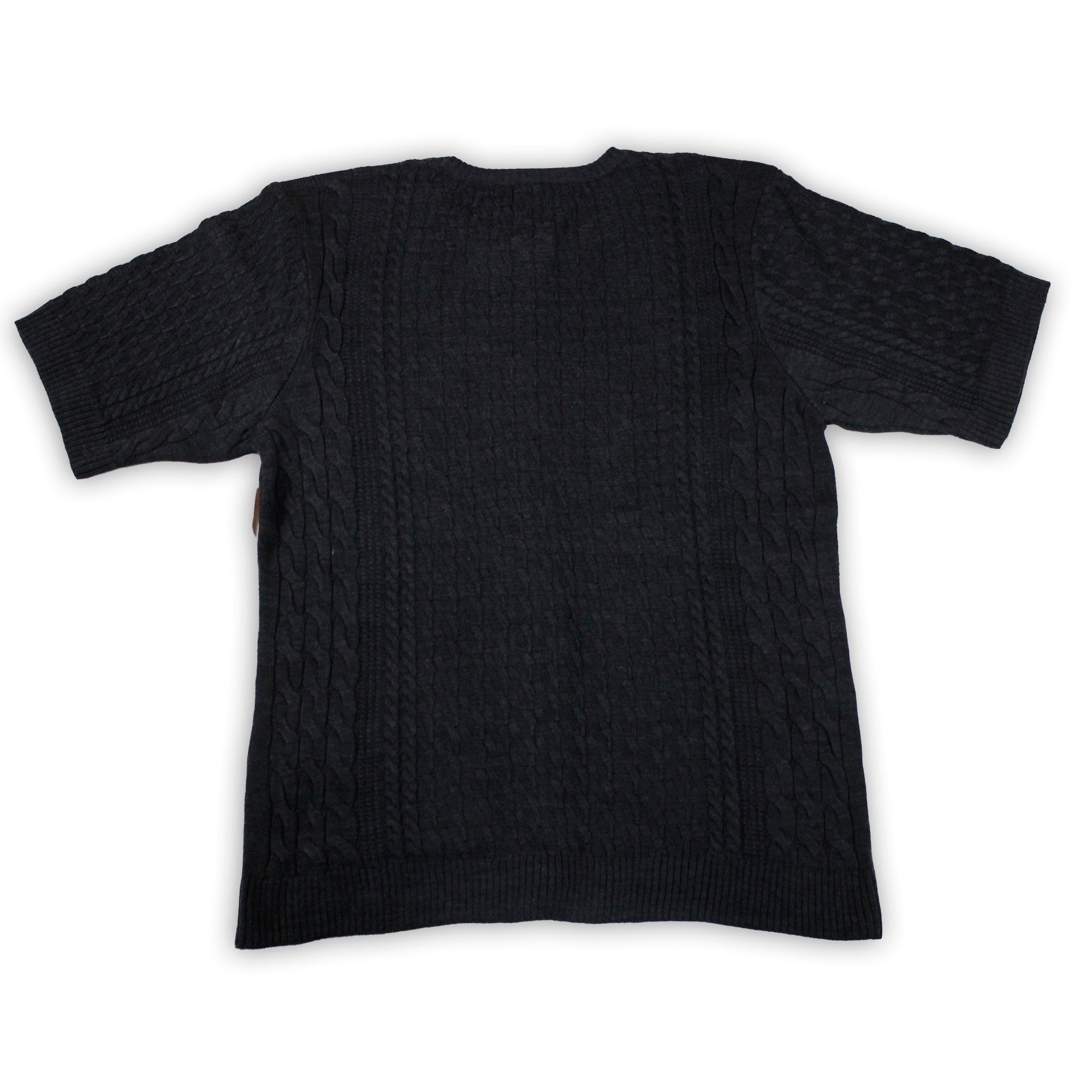 Suéter Manga Corta Cuello Redondo con Bolsas 10450 Mujer