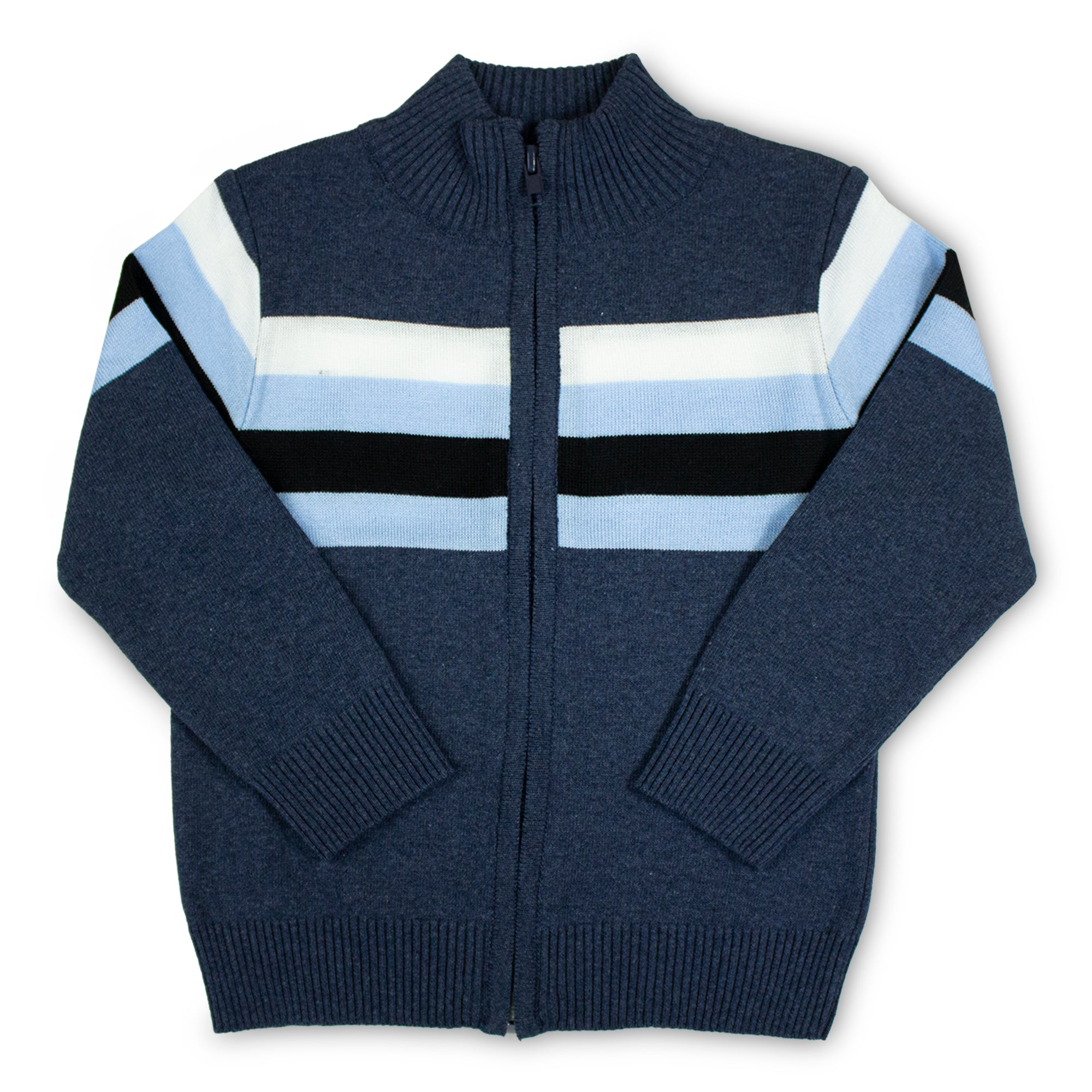 Suéter Azul Jeans con Zipper 10190 Niño