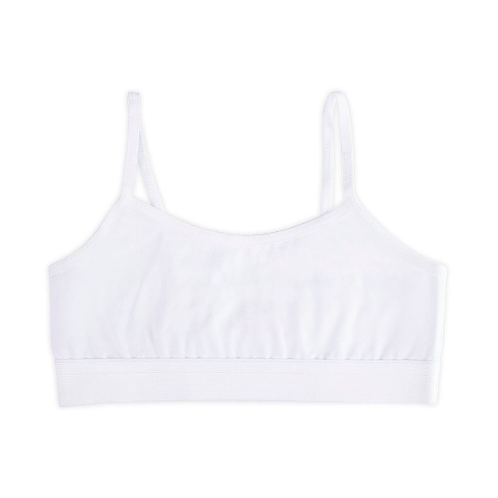 top blanco ropa interior para niña