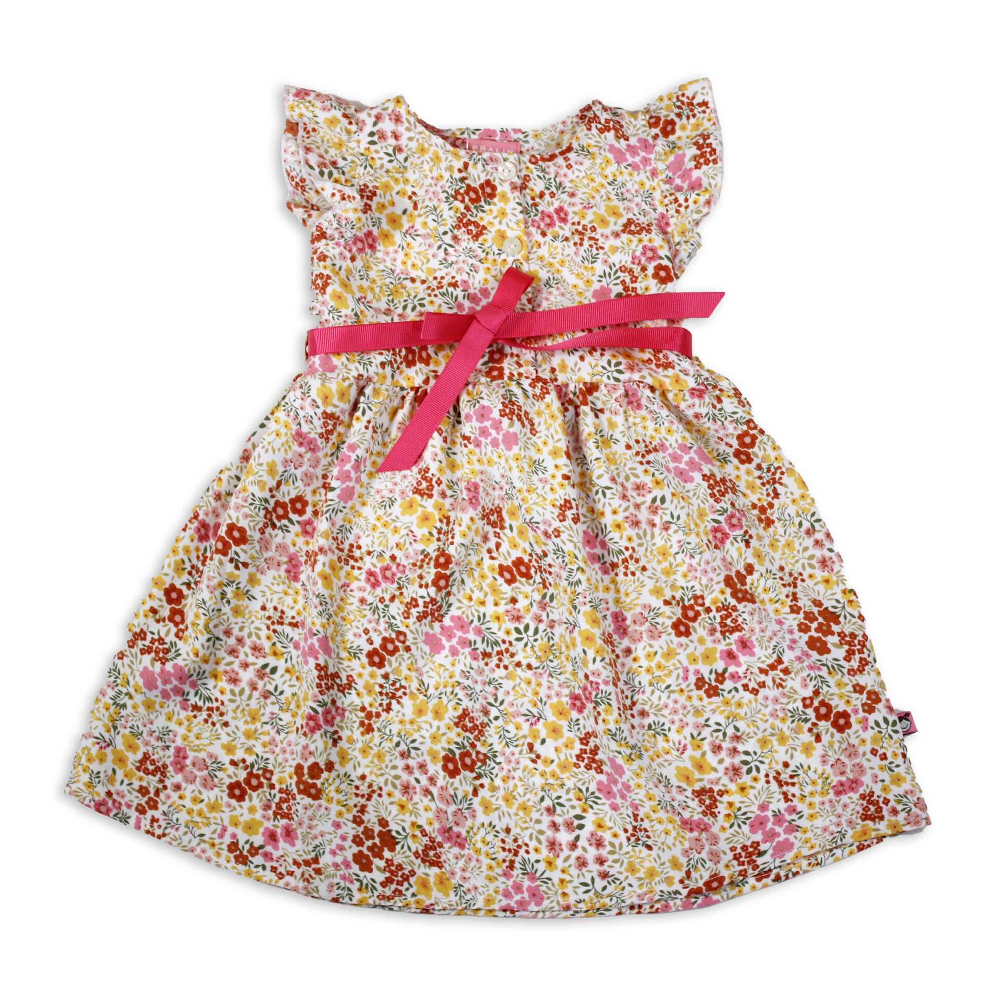 Vestido con Listón Rojo 10053 Niña