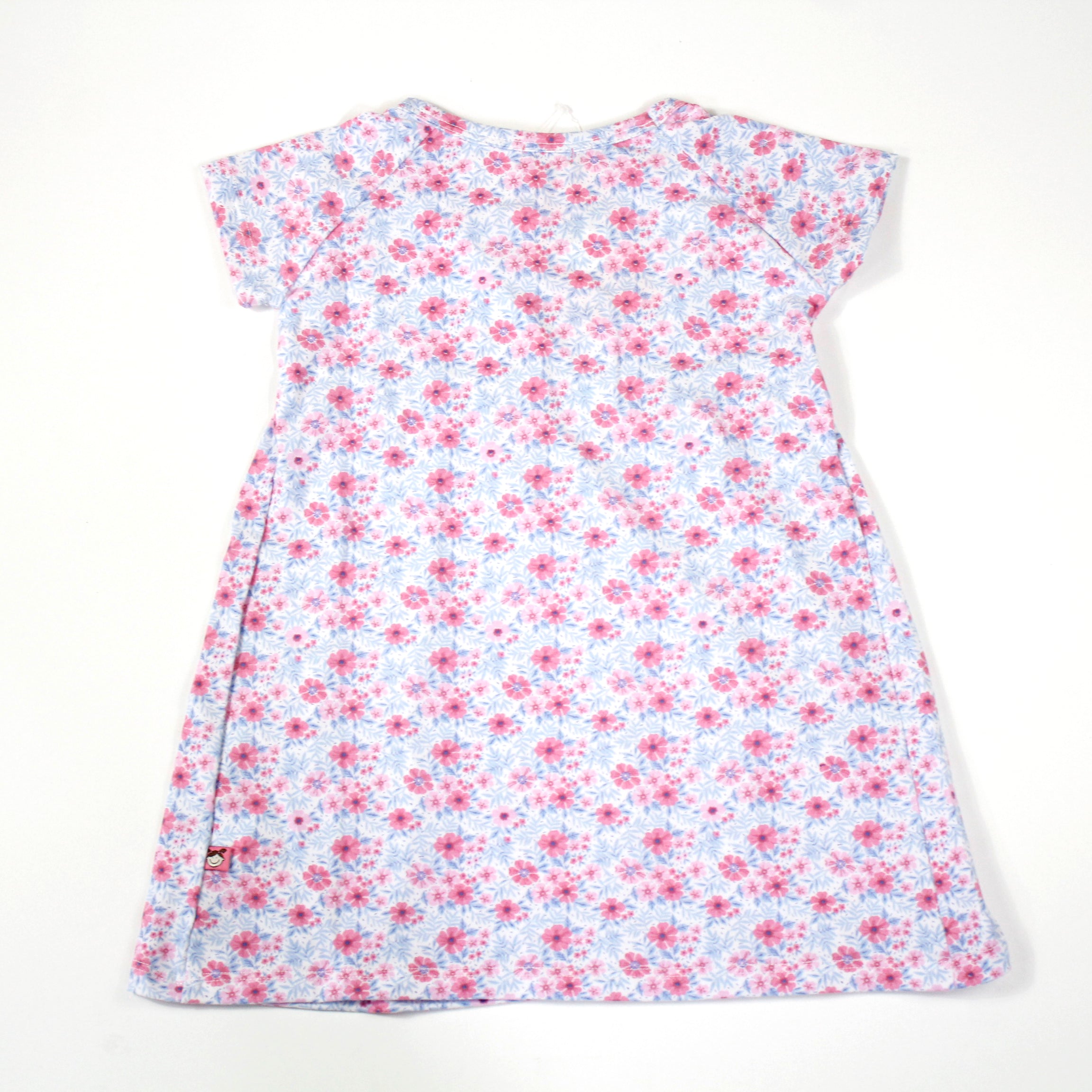 Vestido Rosado de Manga Corta 10047 Beba