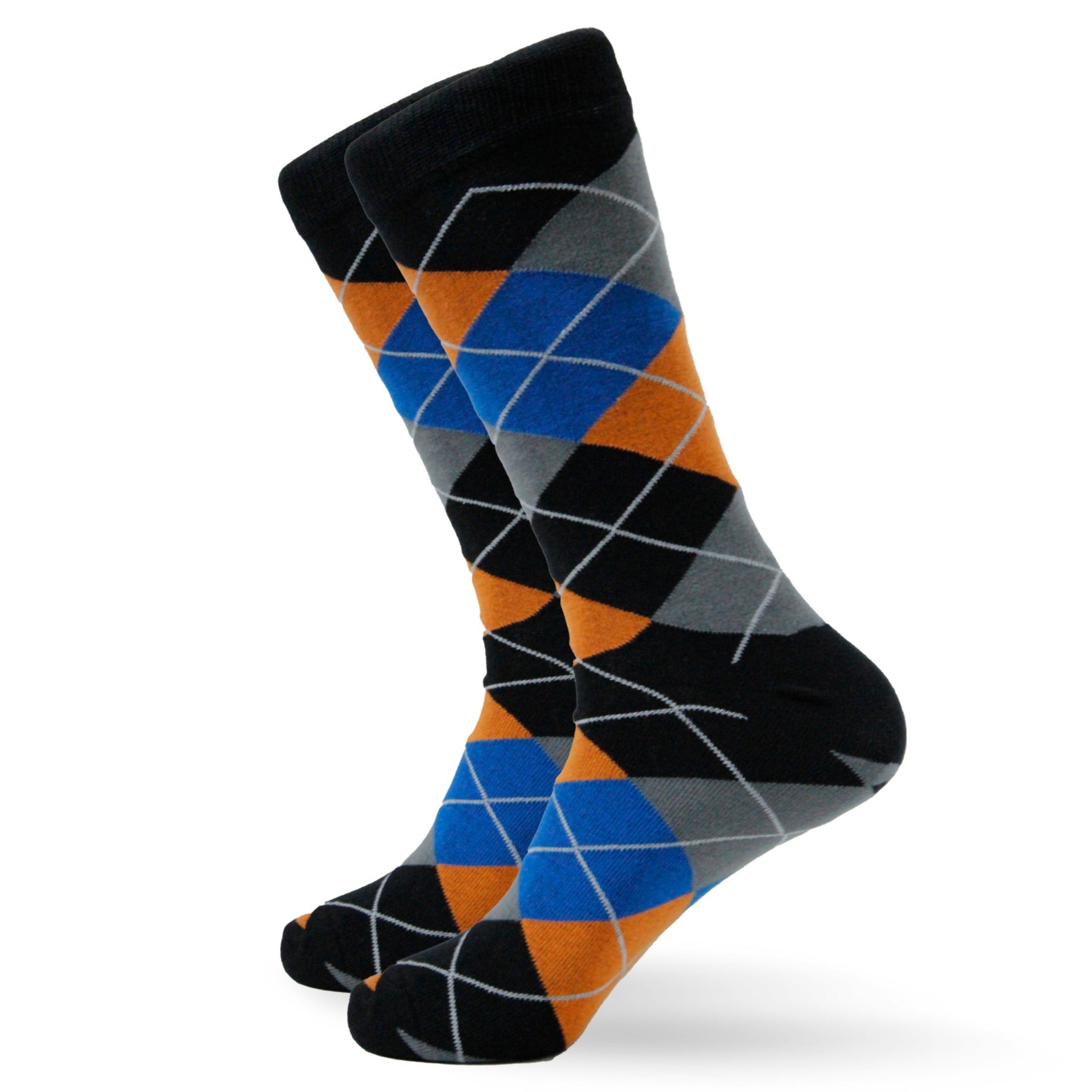 Calcetín Fashion Negro/Naranja 0386 Hombre