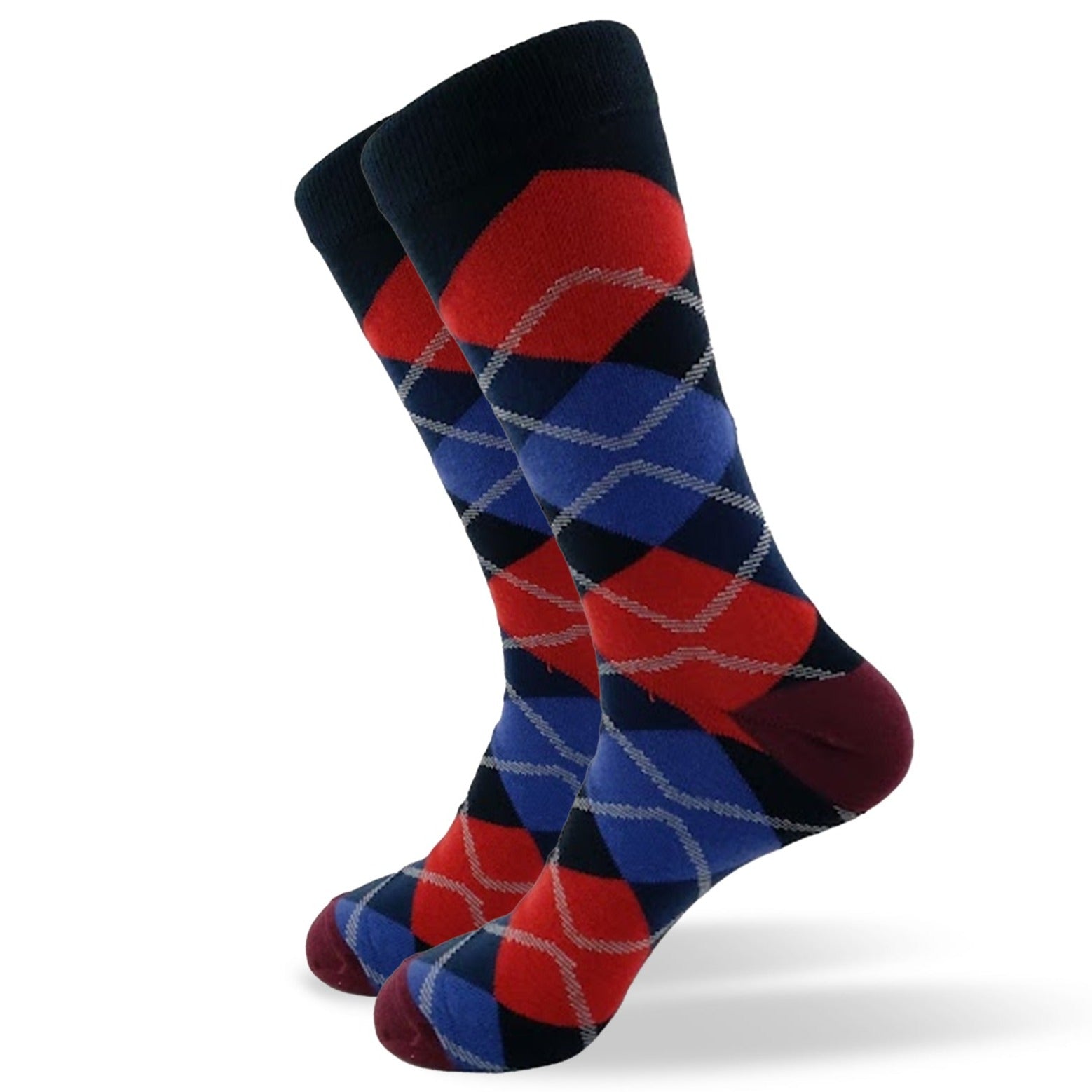 Calcetín Fashion Rojo/Azul 0337