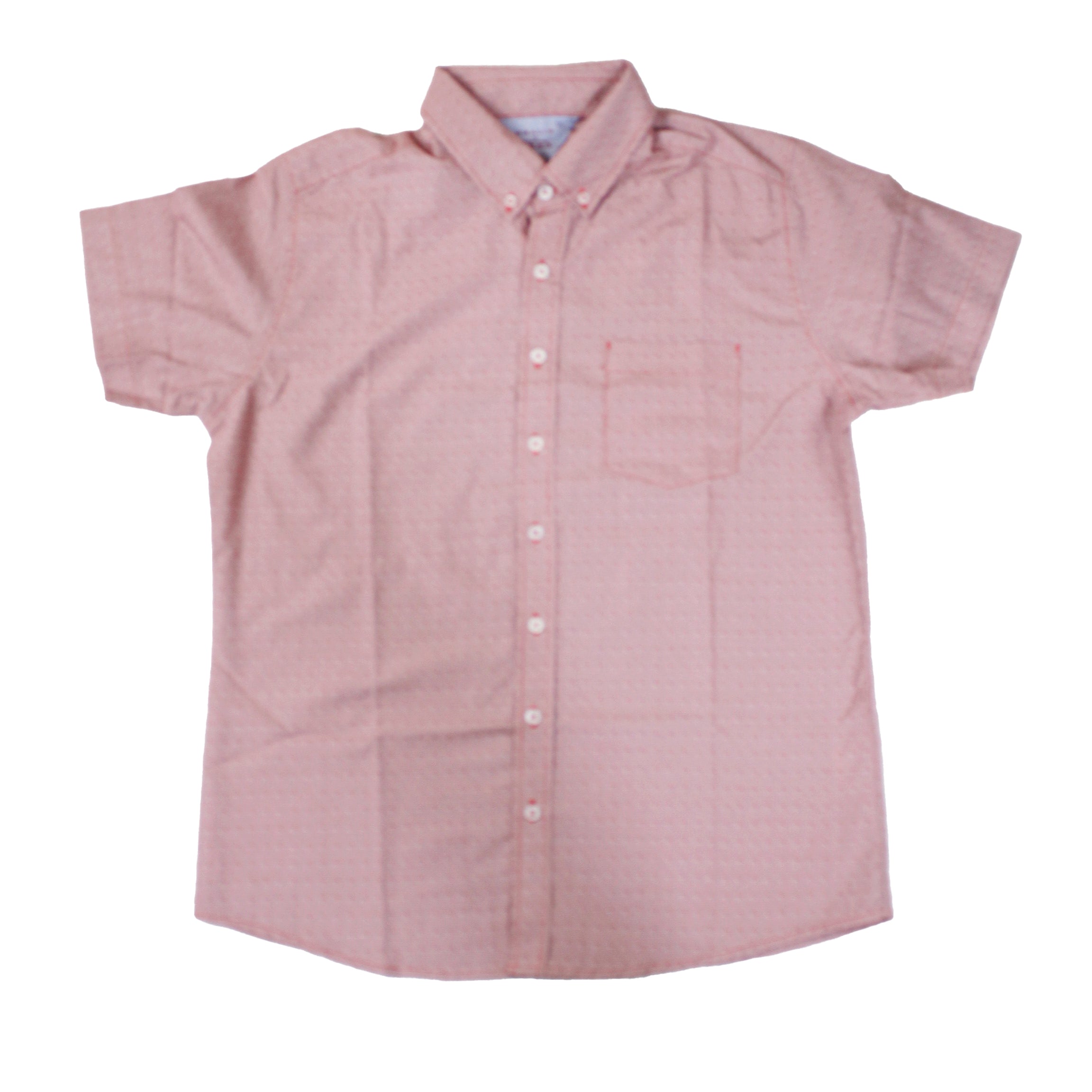 Camisa Roja Manga Corta 10011 Hombre