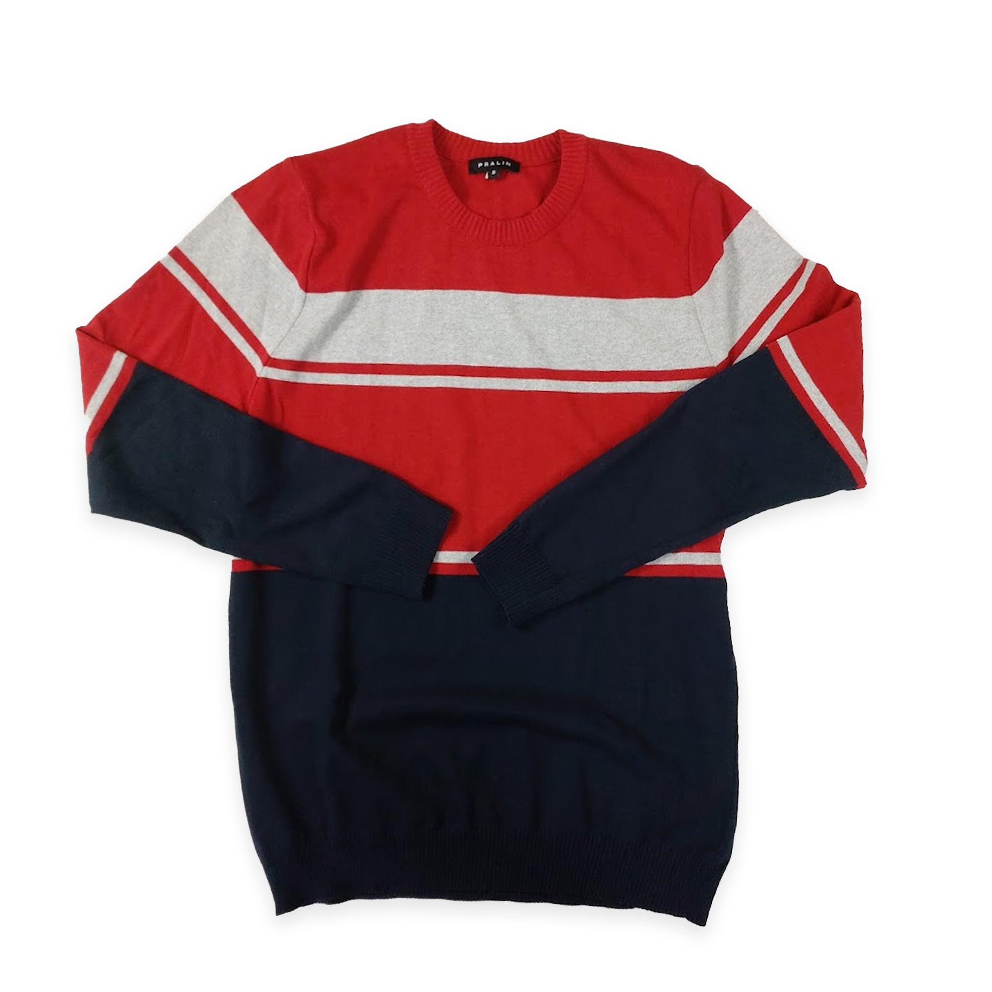 Suéter Rojo/Azul M/Gris 10324 Hombre