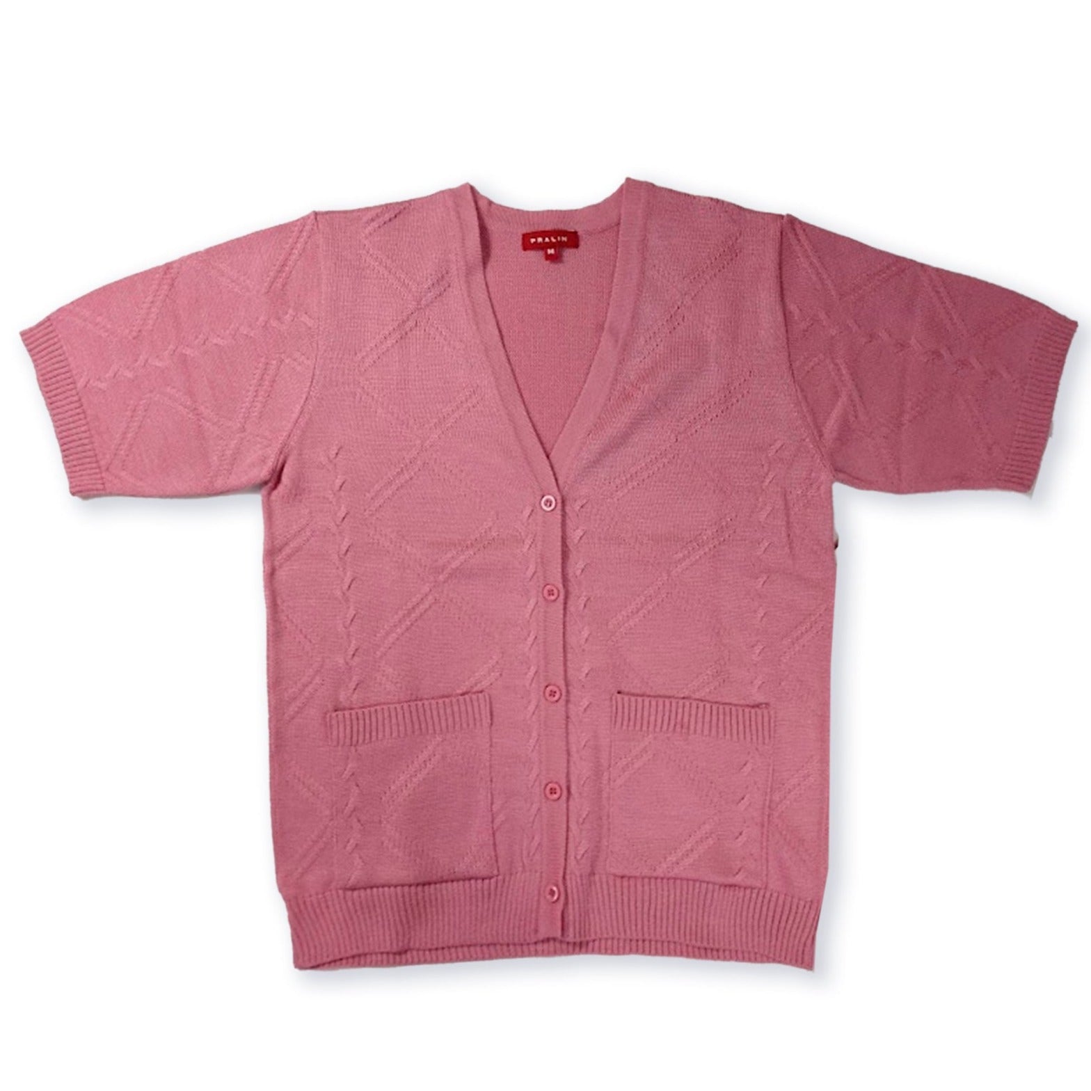 Suéter Manga Corta con Bolsas 10469 Mujer