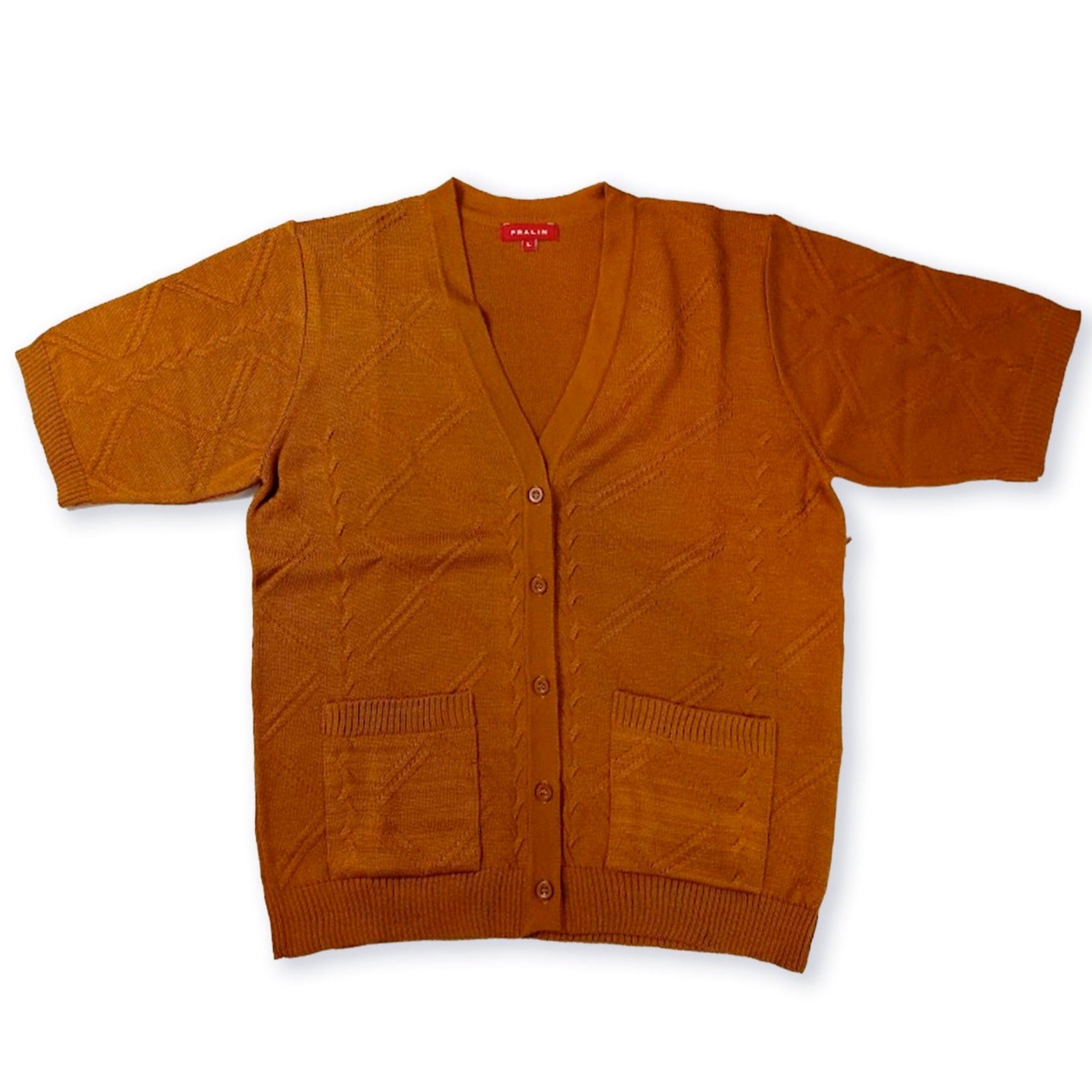 Suéter Manga Corta con Bolsas 10469 Mujer