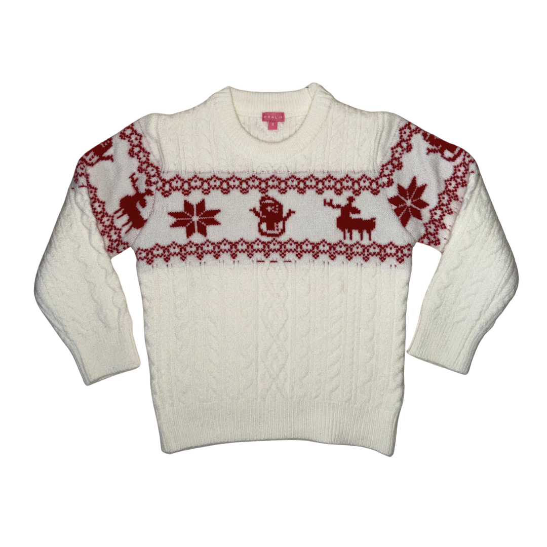 Suéter Navideño Cuello Redondo 10227 Niña