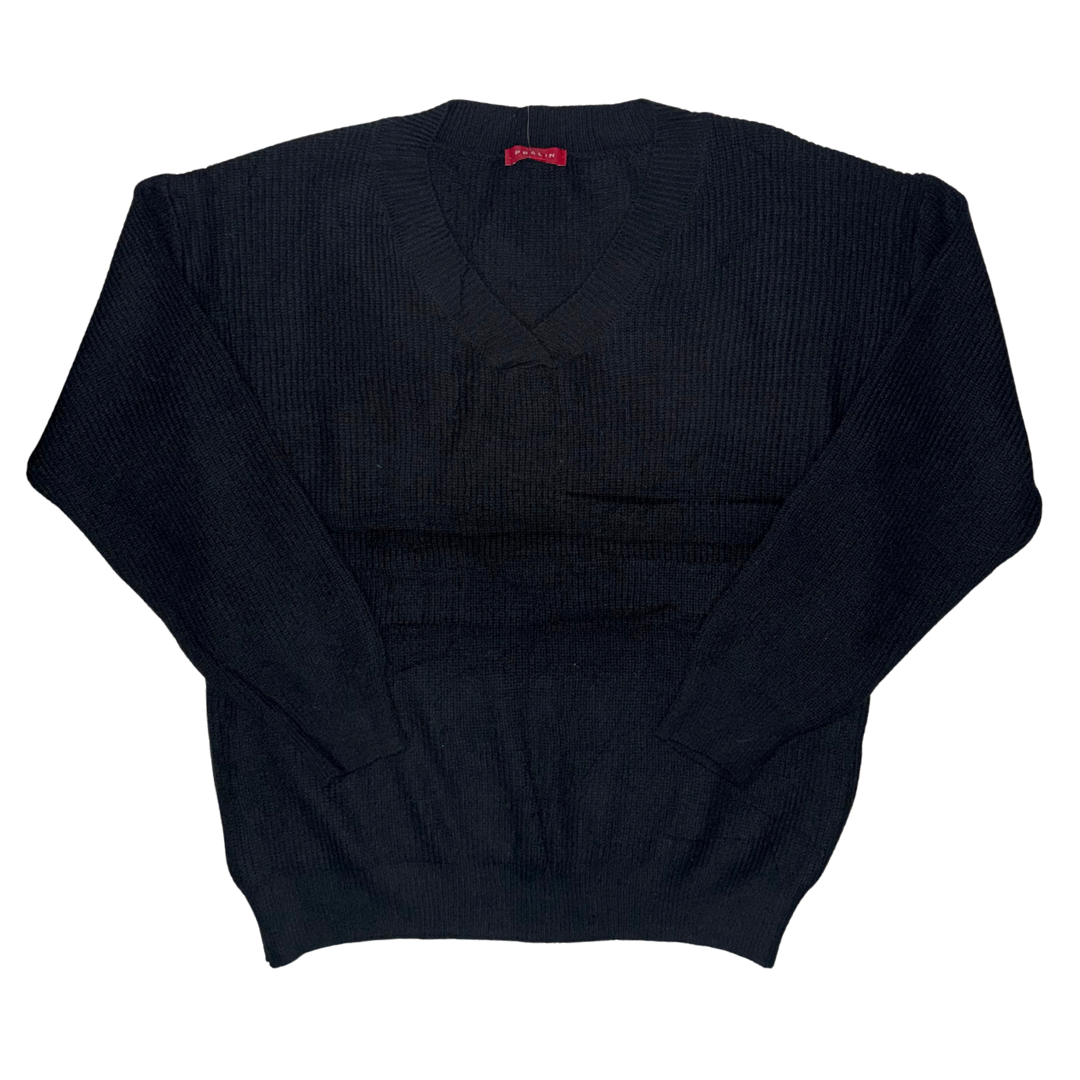 Suéter Estilo Flojo Cuello V 10492 Mujer