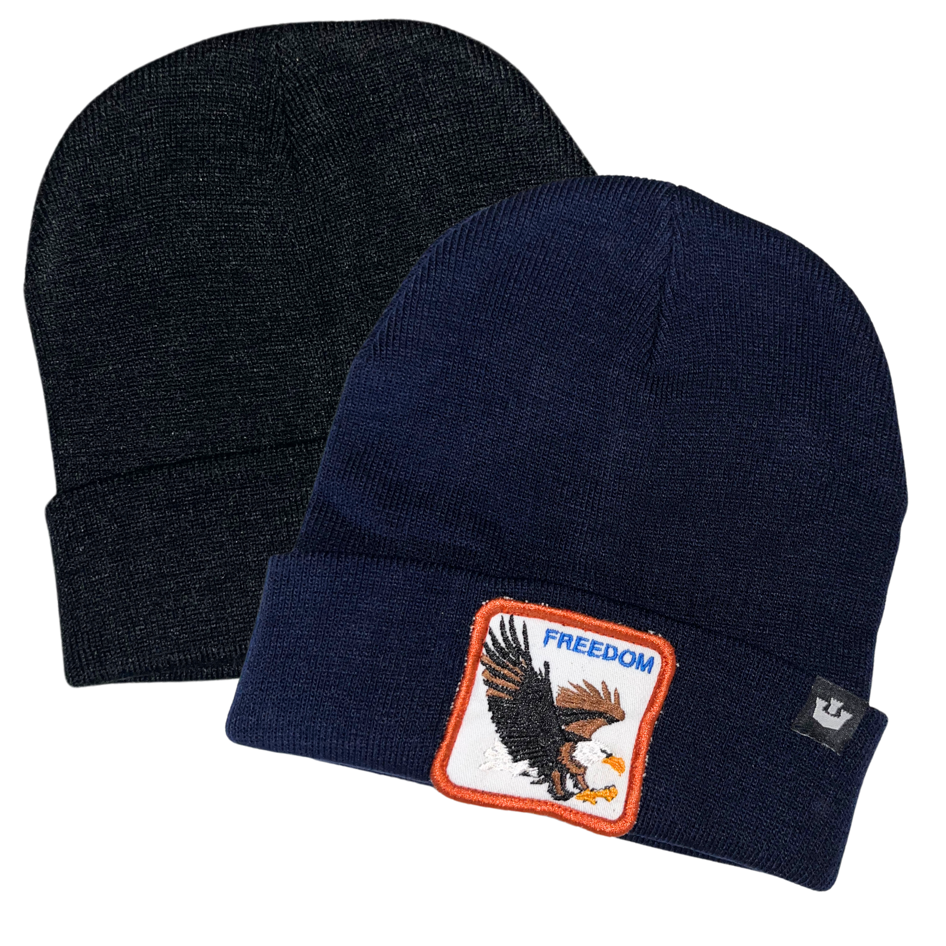 Combo de 2 Gorros para Adulto - Águila Azul Marino y Gris