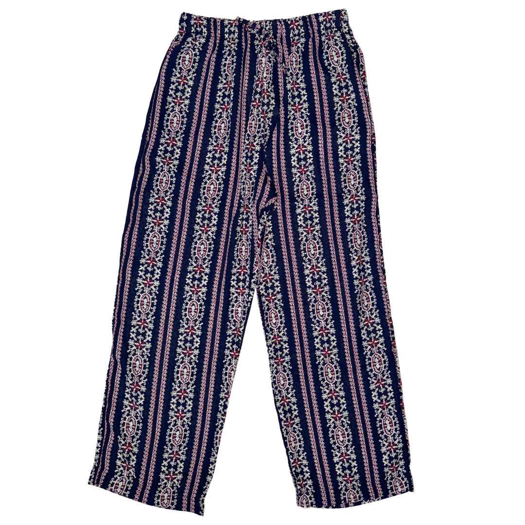 Pantalón Flojo Azul M./Multicolor 10064 para Mujer