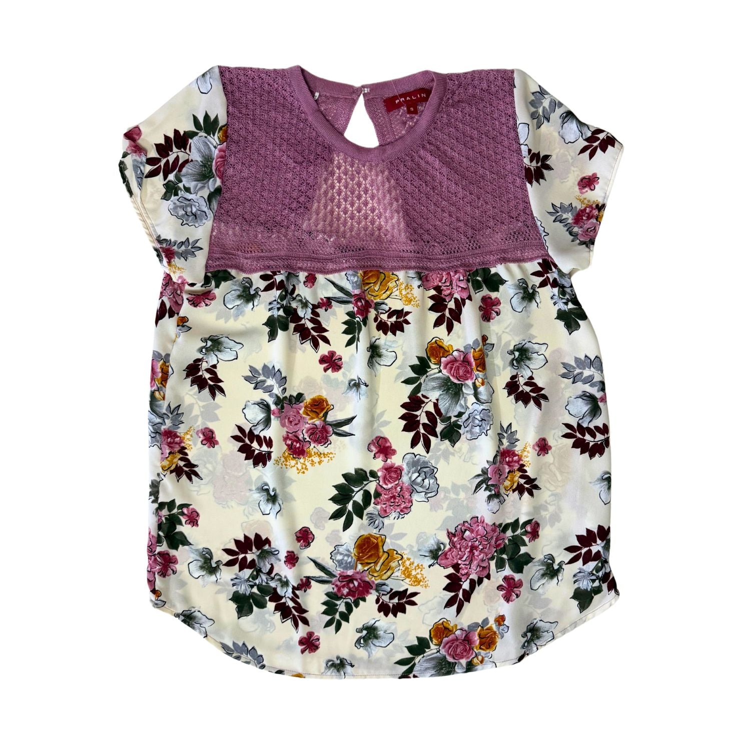 Blusa Lila/Crema 10027 Mujer