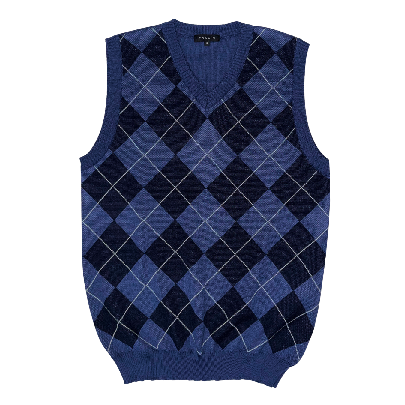 Chaleco Azul/Azul M. Cuello V 10088 Hombre