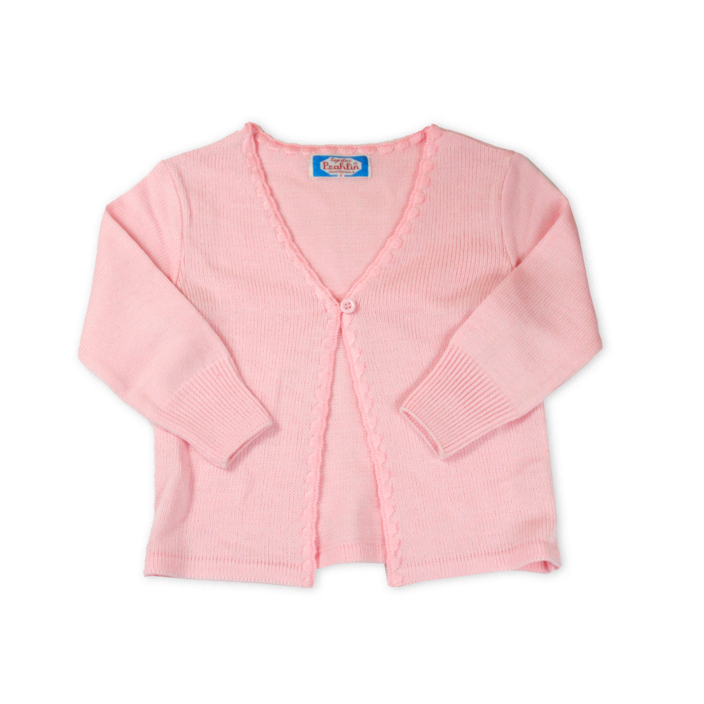 Suéter Rosa Abierto de Niña