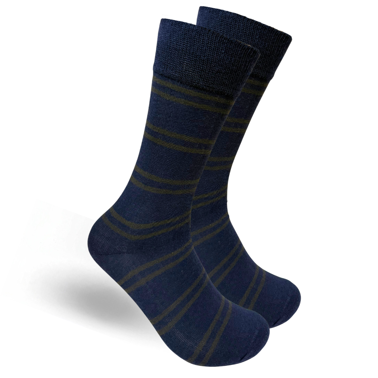 Calcetín Azul M./Gris con Hilo de Bambú 0396 Hombre