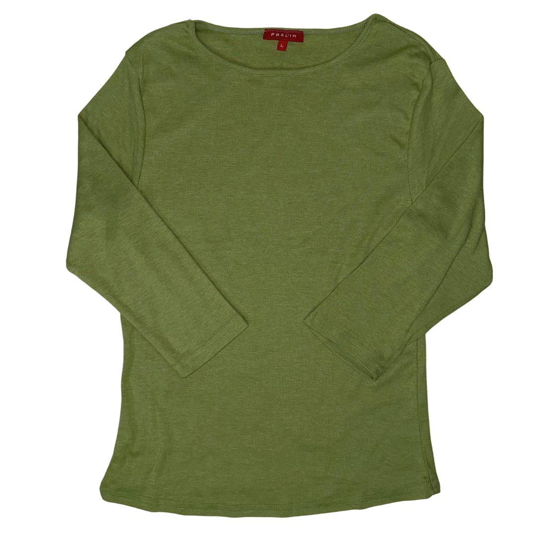 Blusa Manga 3/4 con Cuello Redondo 10064 Mujer