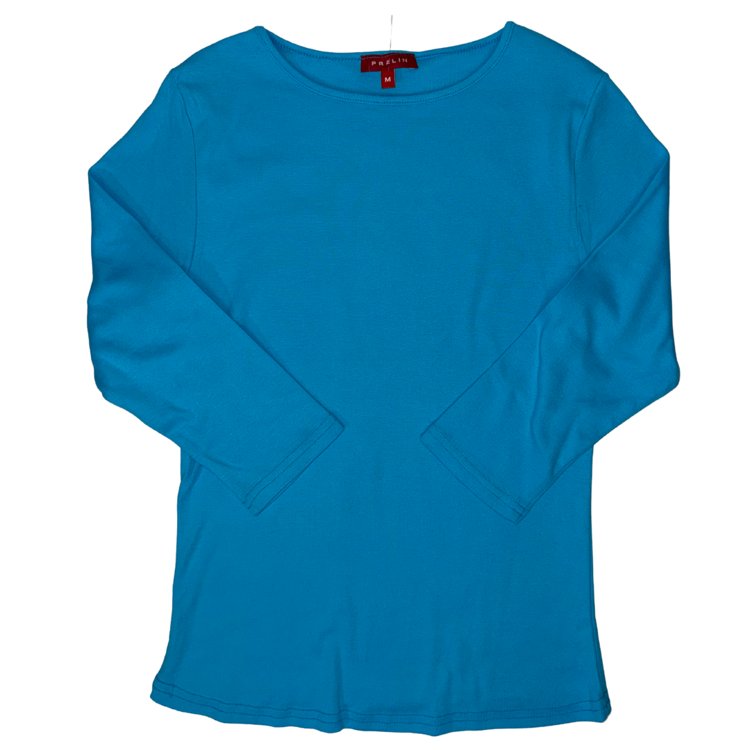 Blusa Manga 3/4 con Cuello Redondo 10064 Mujer