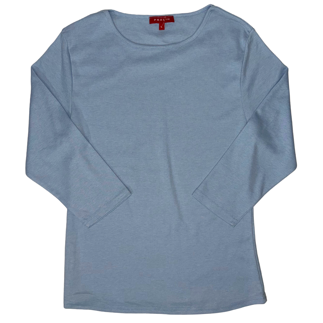 Blusa Manga 3/4 con Cuello Redondo 10064 Mujer