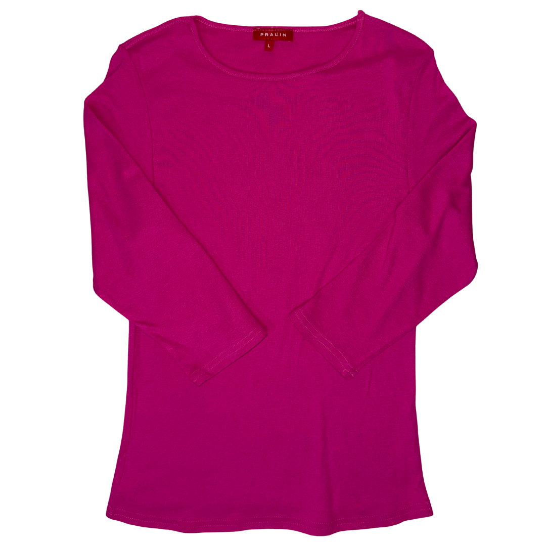Blusa Manga 3/4 con Cuello Redondo 10064 Mujer