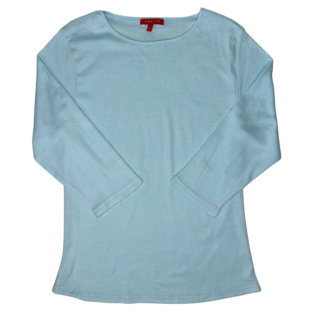 Blusa Manga 3/4 con Cuello Redondo 10064 Mujer