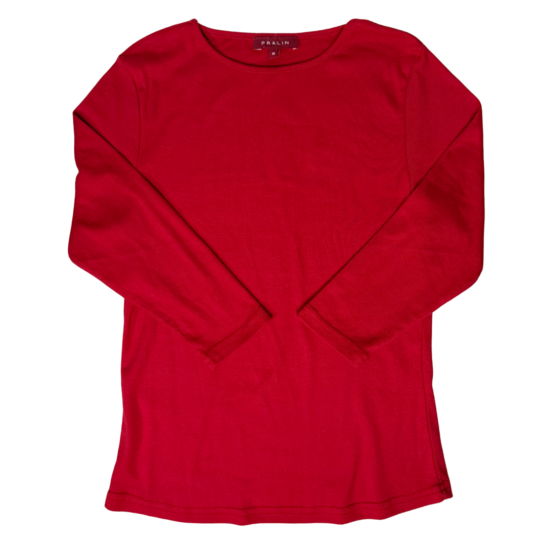 Blusa Manga 3/4 con Cuello Redondo 10064 Mujer