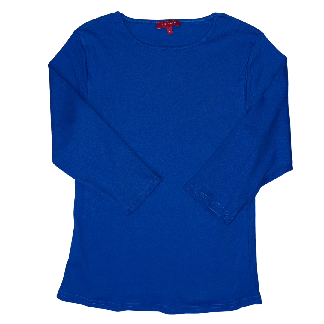 Blusa Manga 3/4 con Cuello Redondo 10064 Mujer