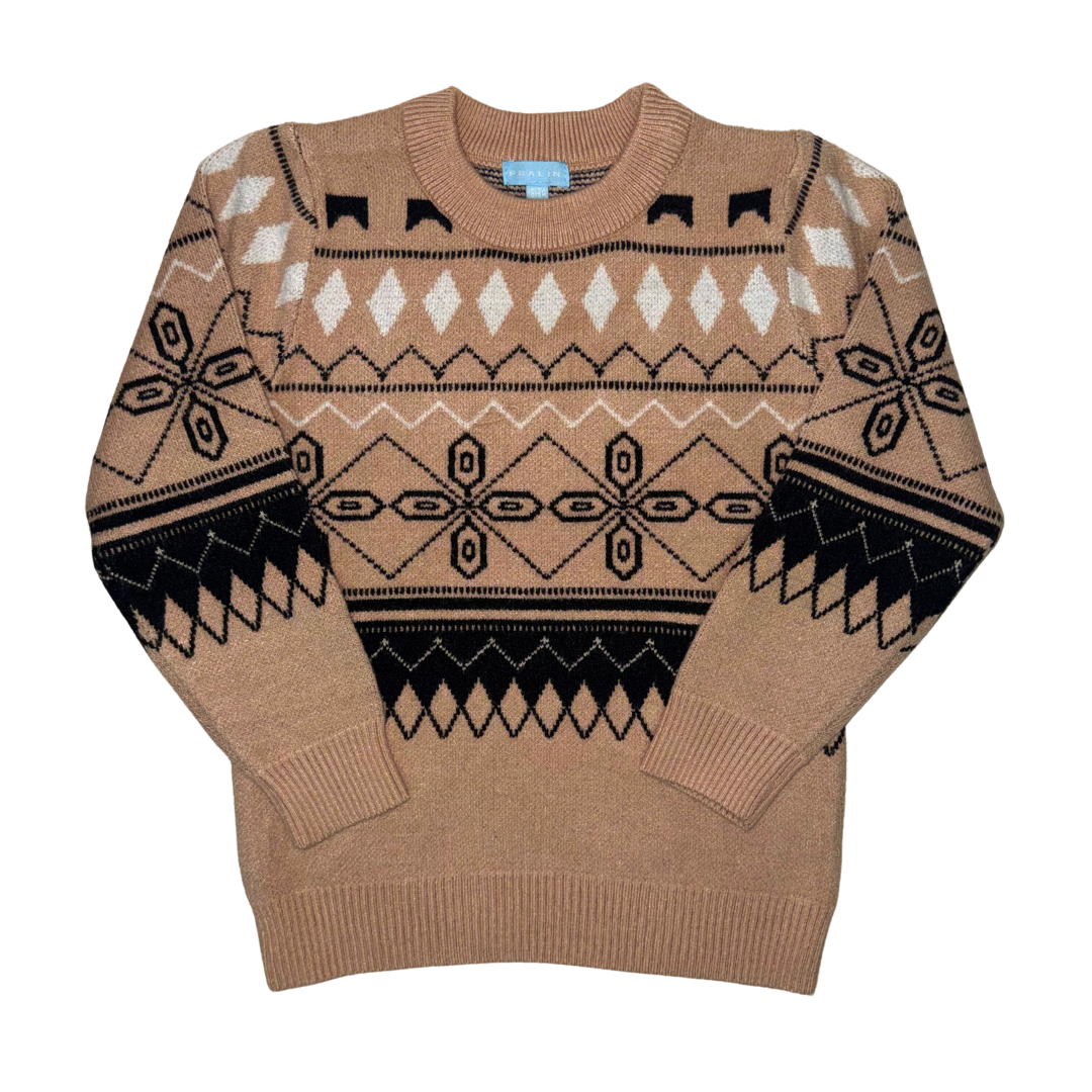 Suéter Café Claro Cuello Redondo 10218 Bebé