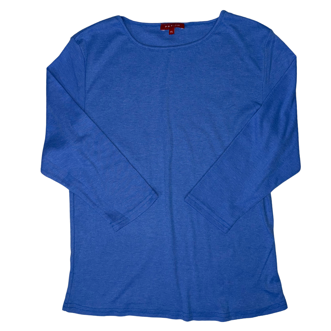 Blusa Manga 3/4 con Cuello Redondo 10064 Mujer