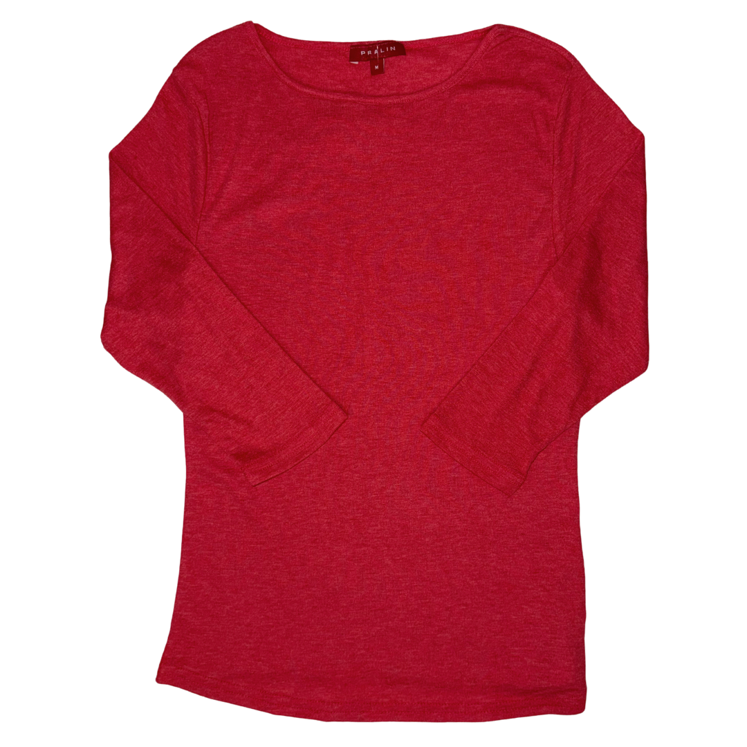 Blusa Manga 3/4 con Cuello Redondo 10064 Mujer