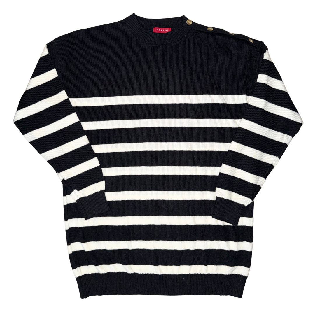 Suéter Oversize Cuello Redondo 10493 Mujer