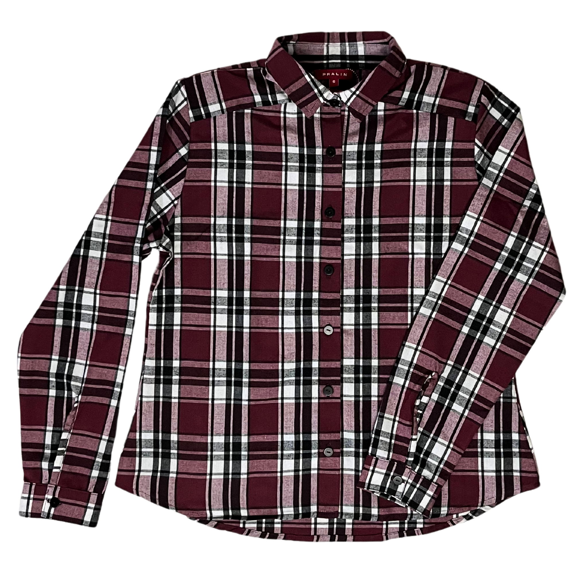 Blusa Corinta Manga Larga Tipo Franela con Botones 10052 Mujer